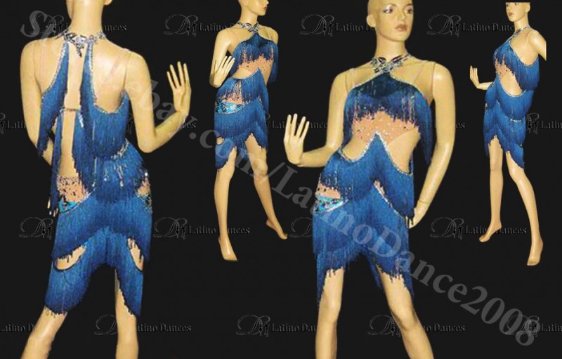 LATIN DRESS WITH HIGH QUALITY STONES M78