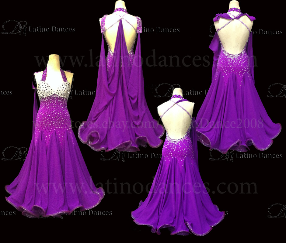BALLROOM / STANDARD DRESS WITH HIGH QUALITY STONES ST140A
