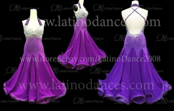 BALLROOM / STANDARD DRESS WITH HIGH QUALITY STONES ST140A